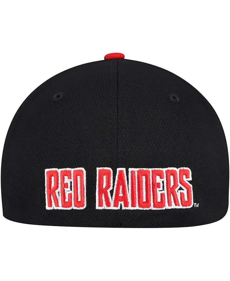 Top of the World Men's Black/Red Texas Tech Red Raiders Reflex Two-Tone Flex Hat