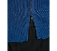 Dkny Women's Two-Way Zipper Sleeveless Sweater
