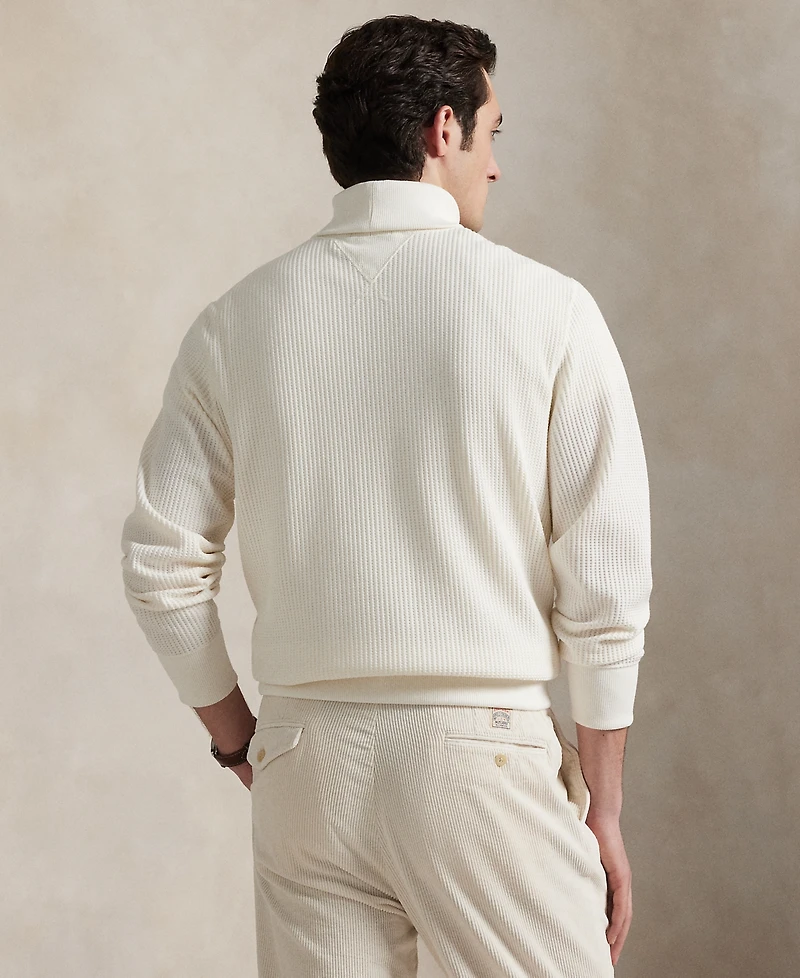 Polo Ralph Lauren Men's Waffle-Knit Fleece Turtleneck