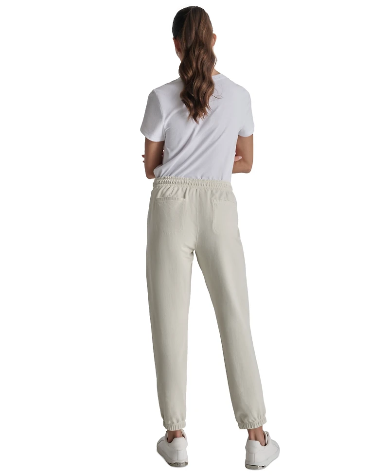 Dkny Sport Women's Cotton-Blend Tie-Waist Joggers