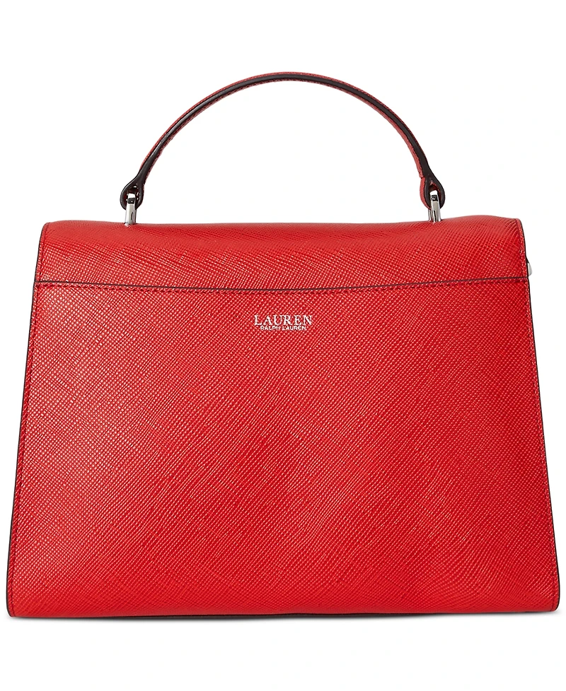 Lauren Ralph Lauren Textured Leather Large Farrah Satchel