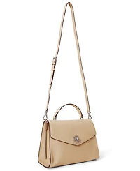 Lauren Ralph Lauren Textured Leather Large Farrah Satchel