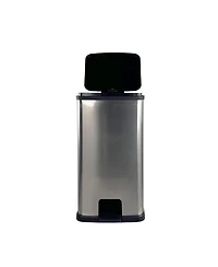13.2 Gallon Trash Can, Plastic Rectangular Step Kitchen Trash Can