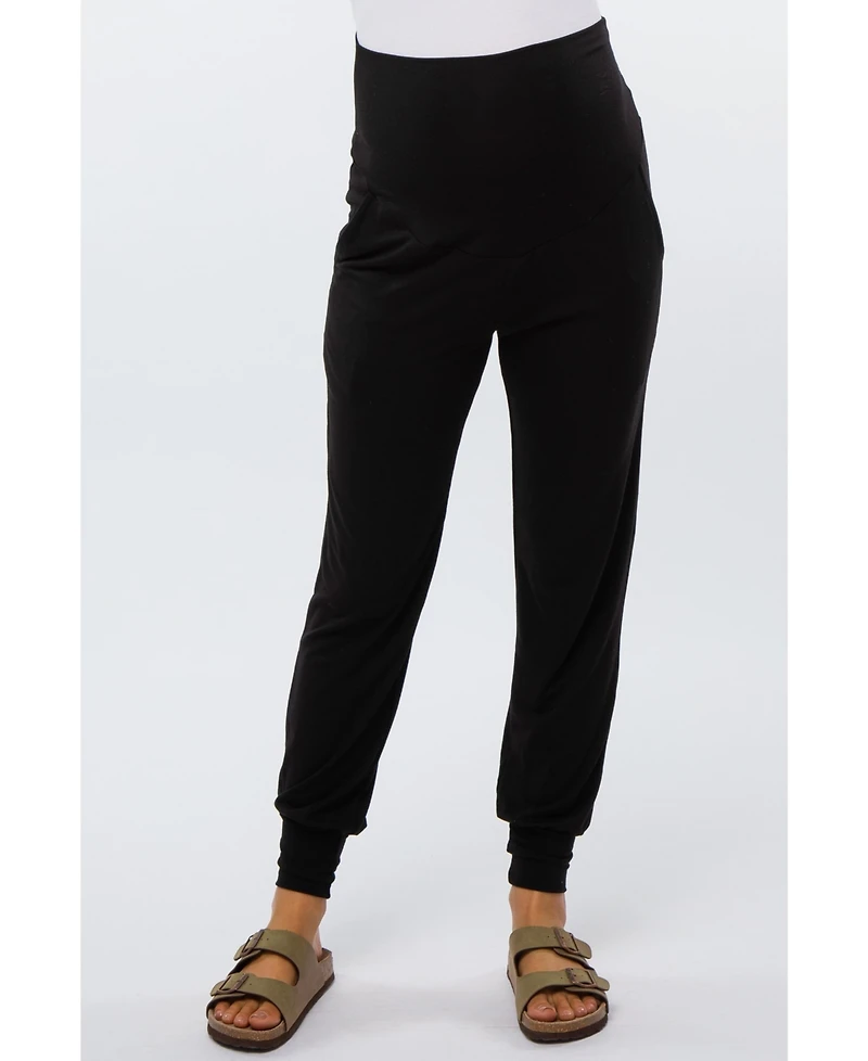 Pinkblush Maternity Navy Blue Band Jogger Pants
