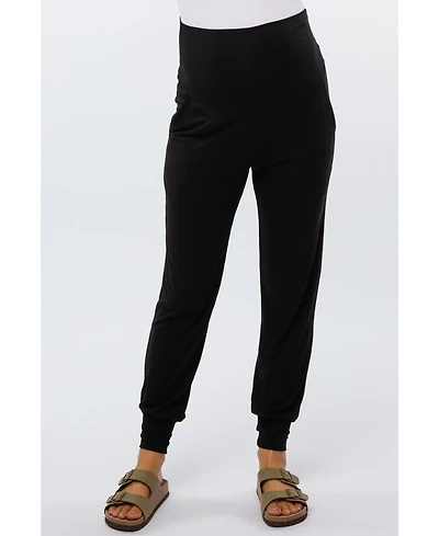 Pinkblush Maternity Navy Blue Band Jogger Pants