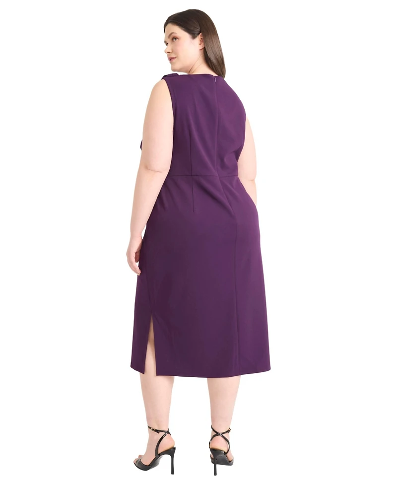 Maggy London Plus Sleeveless A-Line Dress