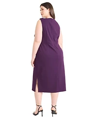 Maggy London Plus Sleeveless A-Line Dress