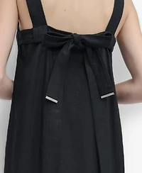 Dkny Women's Bow-Back Sleeveless A-Line Dress