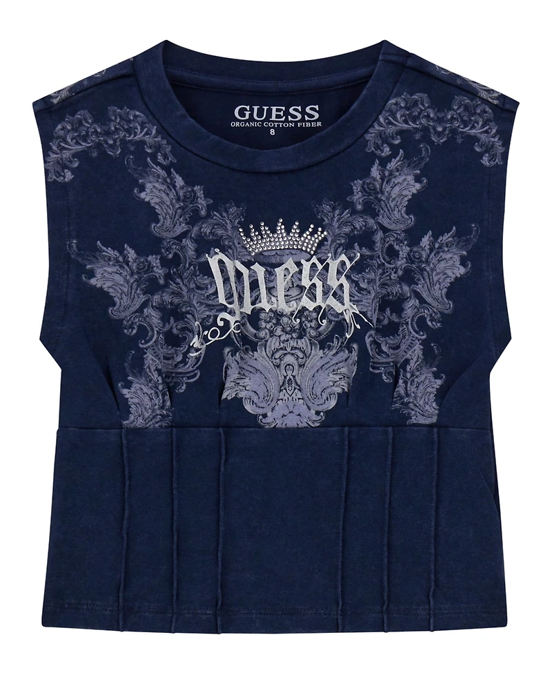 Guess Big Girls Crewneck Corset Tank Top