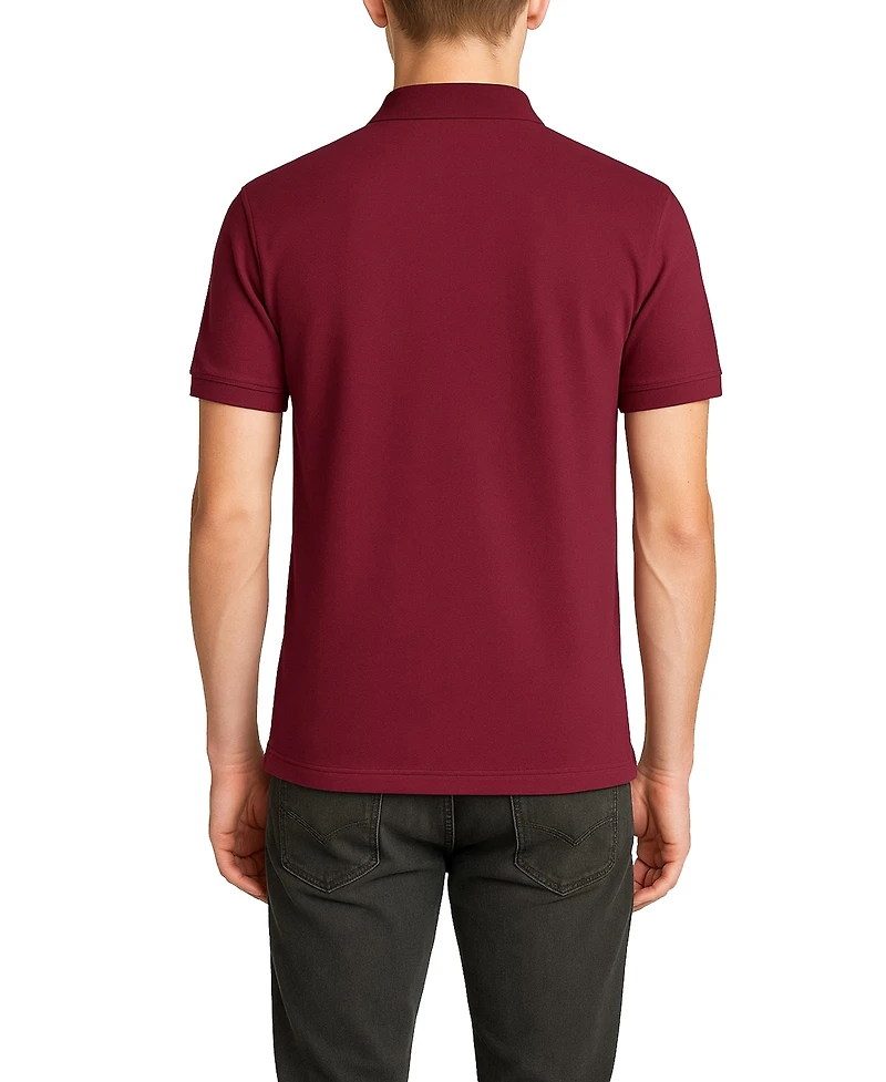 Galaxy By Harvic Men's Polo Avenue Short Sleeve Pique Shirt