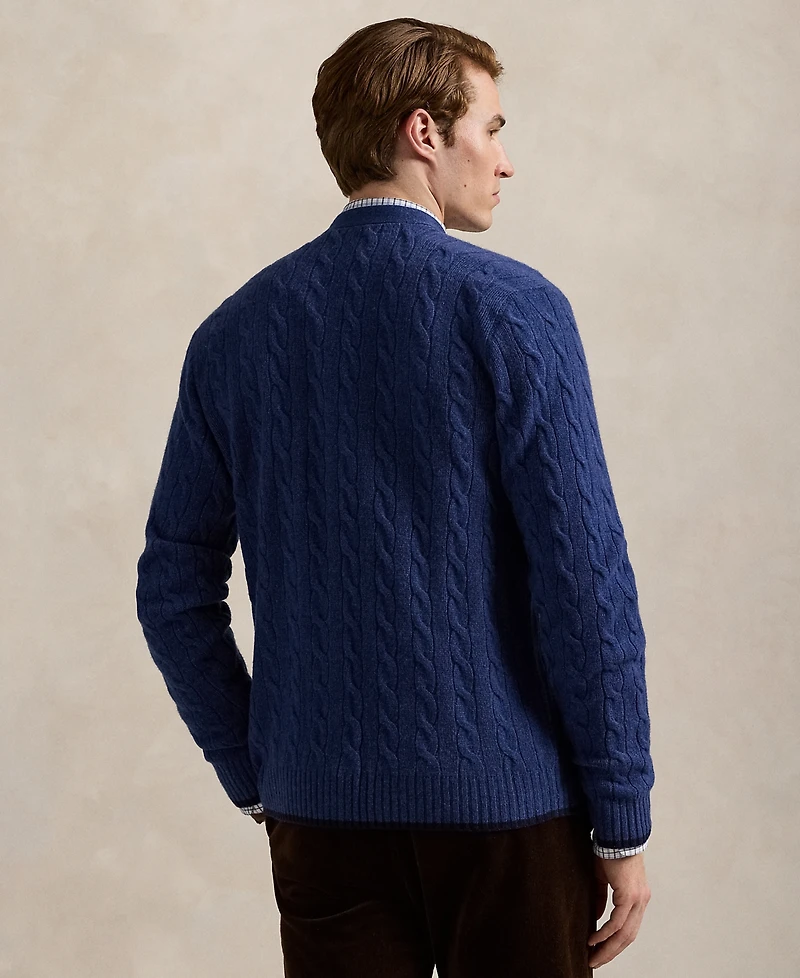 Polo Ralph Lauren Men's Cable-Knit Wool-Cashmere Cardigan