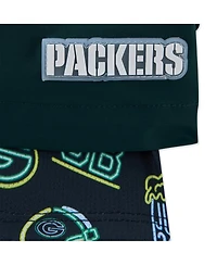 Chubbies Men's 5.5" Dark Green Green Bay Packers Lined Classic Swim Trunks