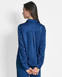 Dkny Women's Long-Sleeve Twist-Front Blouse