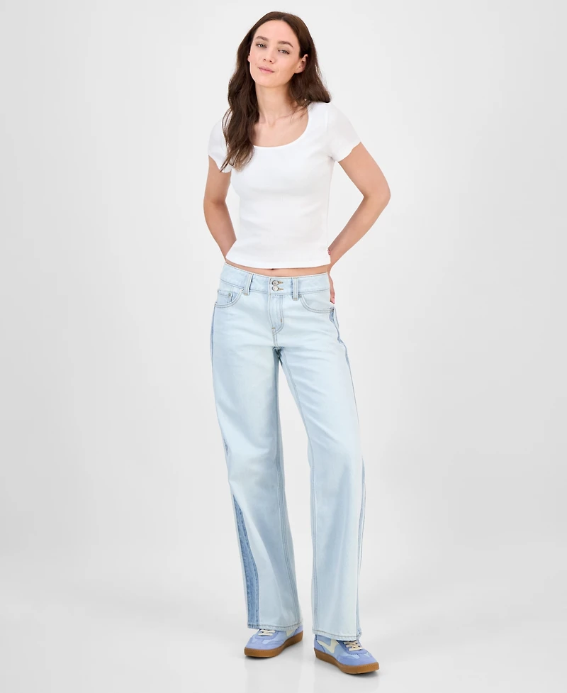 Levi's Women's Cotton Rib-Knit Square-Neck Tee