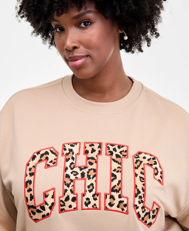 On 34th Trendy Plus Chic Crewneck Sweatshirt, Macy's Exclusive