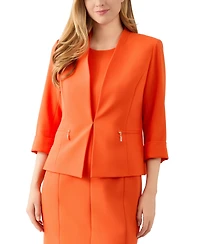 Kasper Crepe Cardigan Jacket, Regular & Petite Sizes