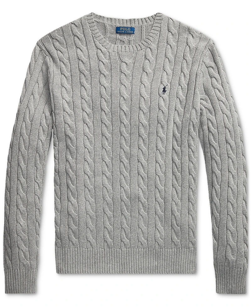 Polo Ralph Lauren Men's Big & Tall Cable-Knit Cotton Sweater