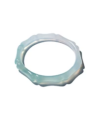 Bambam - Bamboo shaped skinny jade stone bangle