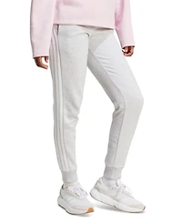 adidas Women's Essentials Three Stripes Fleece Slim Pants