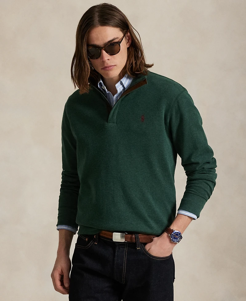 Polo Ralph Lauren Men's Luxury Jersey Quarter-Zip Pullover