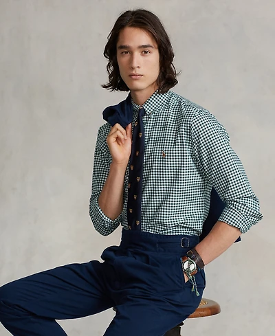 Polo Ralph Lauren Men's Custom-Fit Gingham Oxford Shirt
