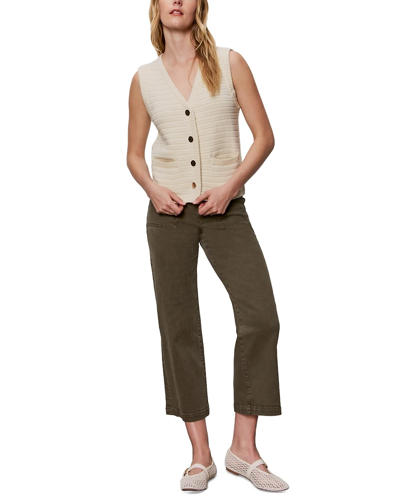 Sanctuary Women's Textured Button-Front Sweater Vest