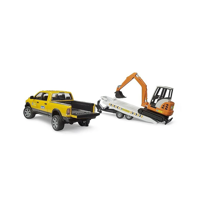 1/16 Bruder Ram Rental Service with Mini Excavator 2546