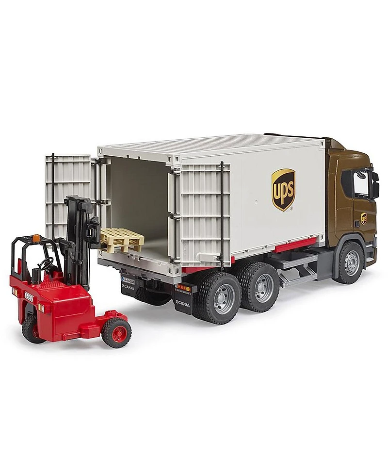 Bruder 1/16 Scania Super 560R Ups Logistics Truck with Forklift