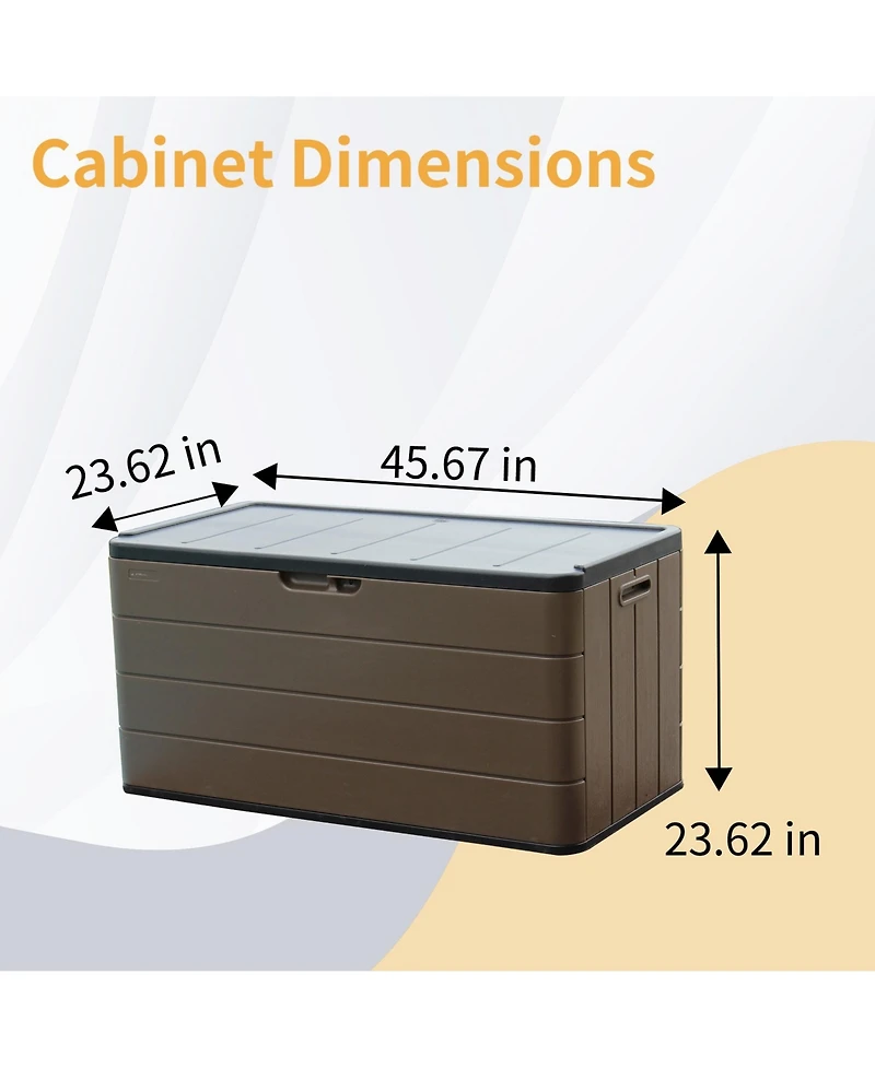 Mondawe Multi-Functional Bench Storage Box (Weatherproof & Lockable)