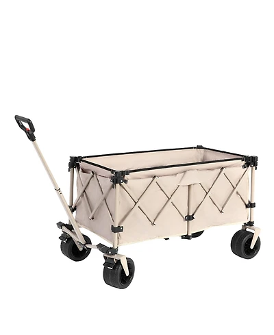 Mondawe 300L Folding Beach Wagon with Big Wheels