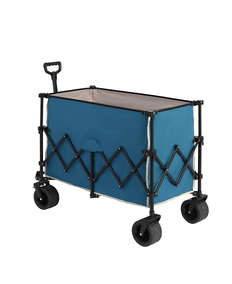 Mondawe 300L Folding Beach Wagon with Big Wheels