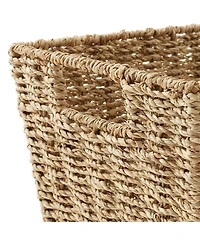 Casafield Set of 4 Water Hyacinth Storage Baskets with Handles