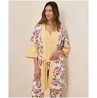 Pact Women's Organic Cotton Staycation Short Robe
