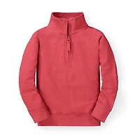 Hope & Henry Boys Organic Long Sleeve French Terry Half-Zip Pullover