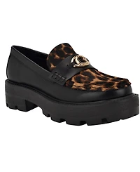 Guess Women's Yanika G Hardware Lug Sole Loafers