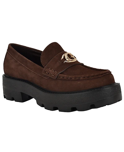 Guess Women's Yanika G Hardware Lug Sole Loafers