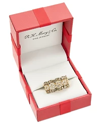 Le Vian Nude Diamond & Chocolate Scalloped Multirow Ring (2-1/4 ct. t.w.) 14k Rose Gold