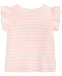 First Impressions Baby Girls Flutter Sleeve 3-24 Month T-Shirt, Exclusively at Macy's