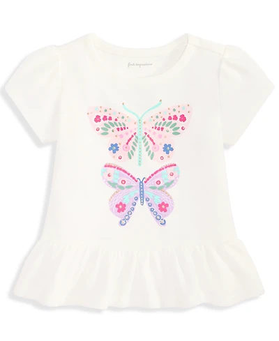 First Impressions Baby Girls Short-Sleeve 3-24 Month Butterflies Graphic T-Shirt, Exclusively at Macy's