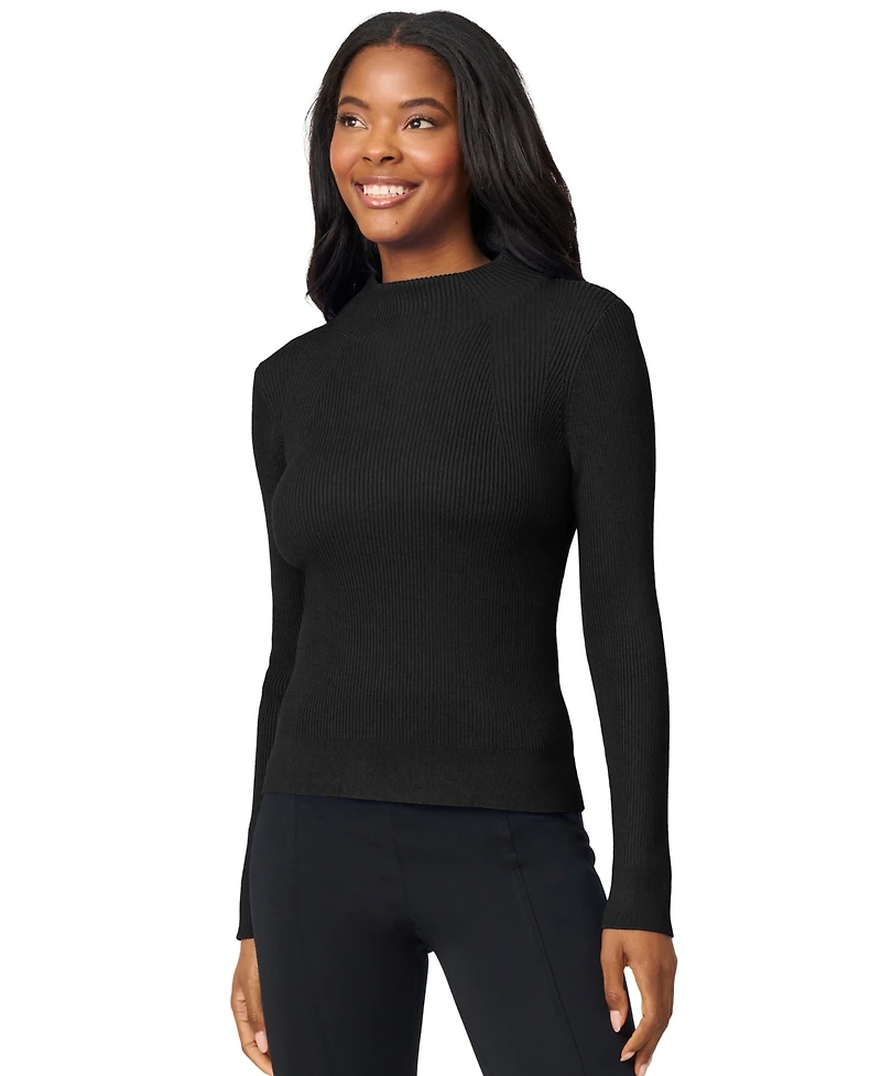 Melissa Paige Women's Mock-Neck Rib-Knit Sweater