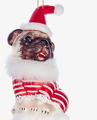 Holiday Lane Pets Santa Pug Ornament, Macy's Exclusive
