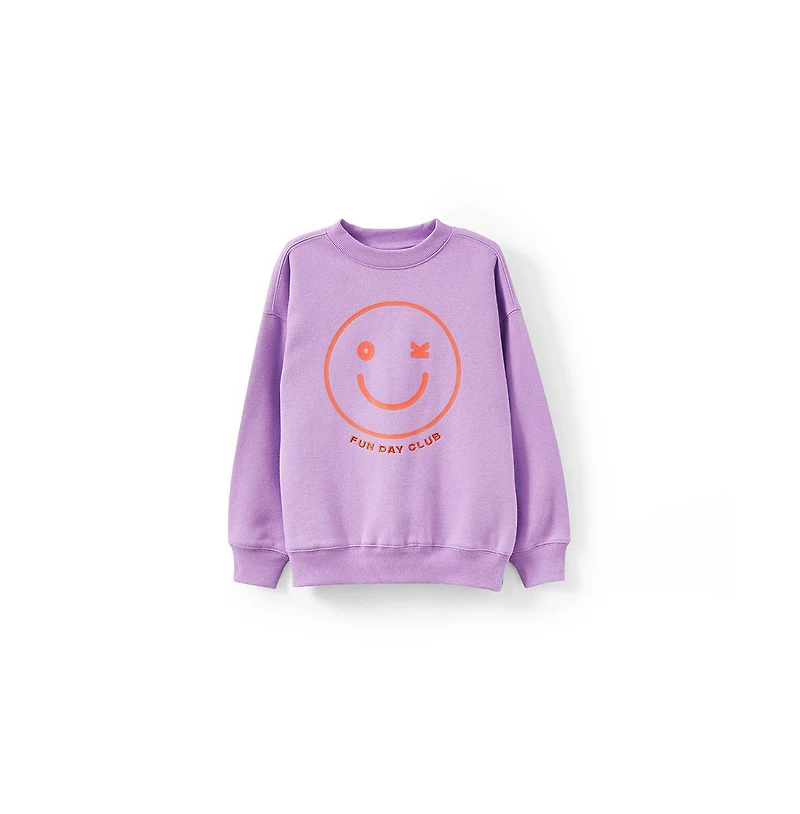 Cotton On Little Girls Sammy Oversized Crew