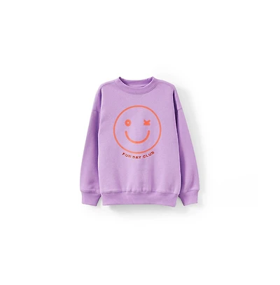 Cotton On Little Girls Sammy Oversized Crew