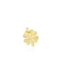 The Lovery Fluted Gold Lucky Clover Charm 14K Gold