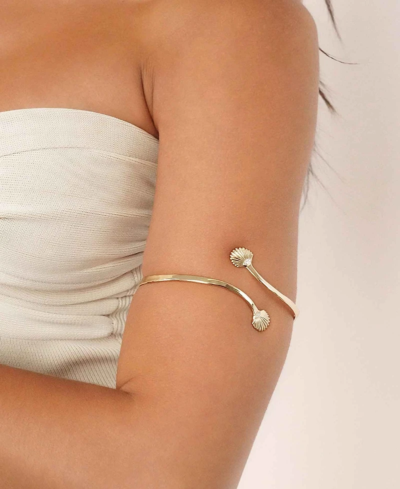 Ettika Santorini Shell Arm Cuff Bracelet