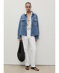 Mango Women's Mid-Rise Straight Jeans