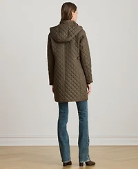 Lauren Ralph Women's Hooded Quilted Coat