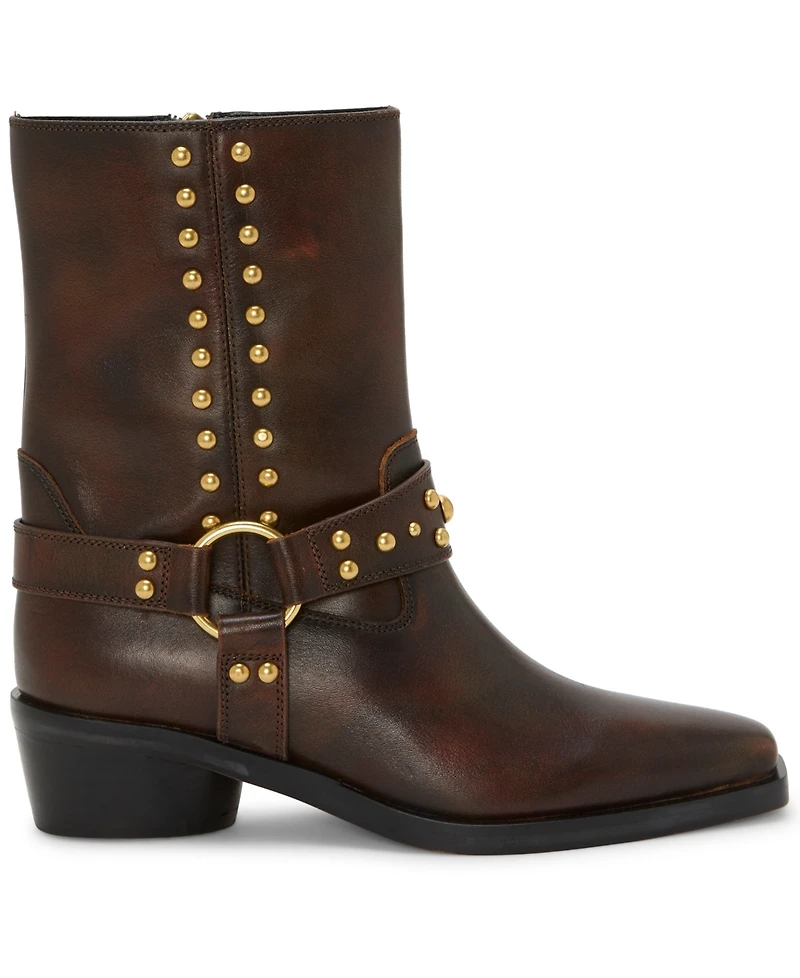 Vince Camuto Women's Roista Studded Western Moto Booties