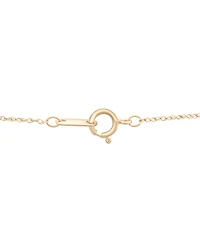 Cultured Freshwater Pearl (7mm) & Diamond (1/20 ct. t.w.) 18" Pendant Necklace in 10k Gold