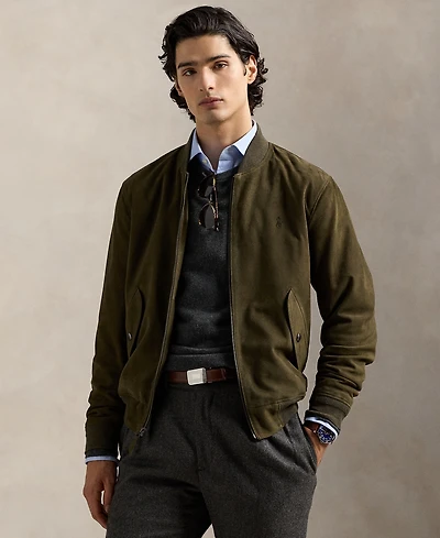Polo Ralph Lauren Men's Suede Bomber Jacket